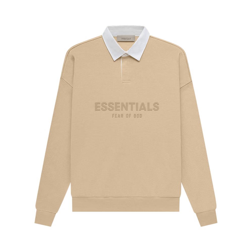 Fear of God Essentials Waffle Henley Rugby Sand