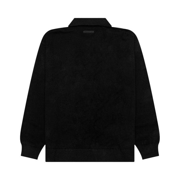Fear of God Essentials Knit Polo Jet Black