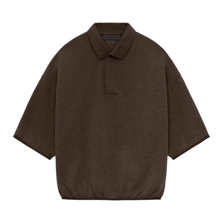 Fear of God Essentials 3/4 Sleeve Polo Heather Wood
