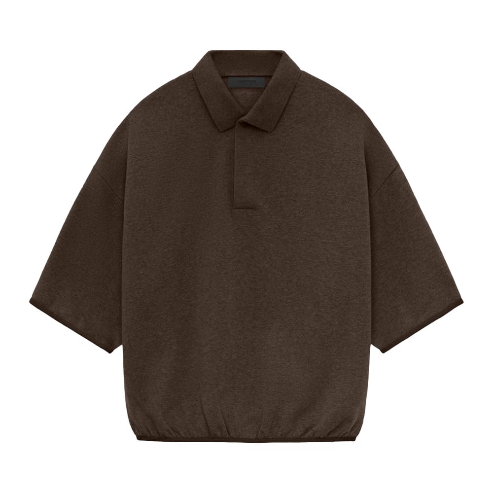 Fear of God Essentials 3/4 Sleeve Polo Heather Wood
