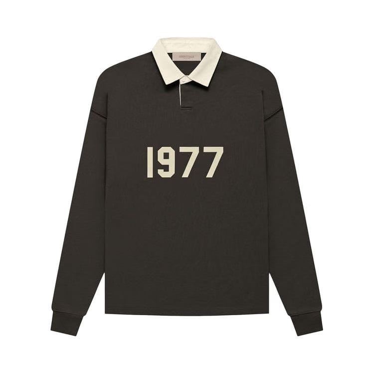 Fear of God Essentials Henley Rugby Off Black
