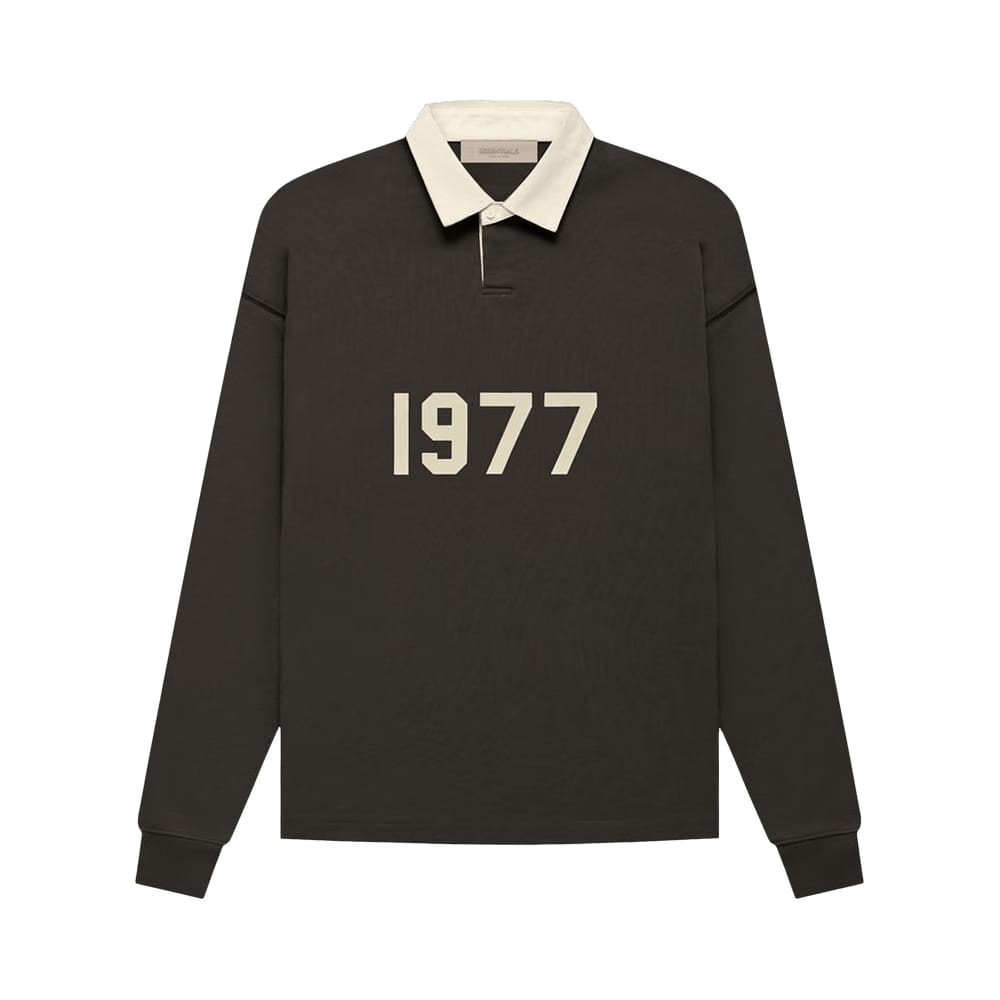 Fear of God Essentials Henley Rugby Off Black