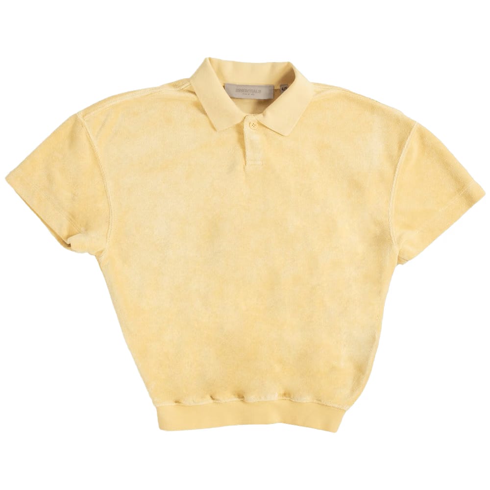Fear of God Essentials Kids Shorts-Sleeve Polo Light Tuscan