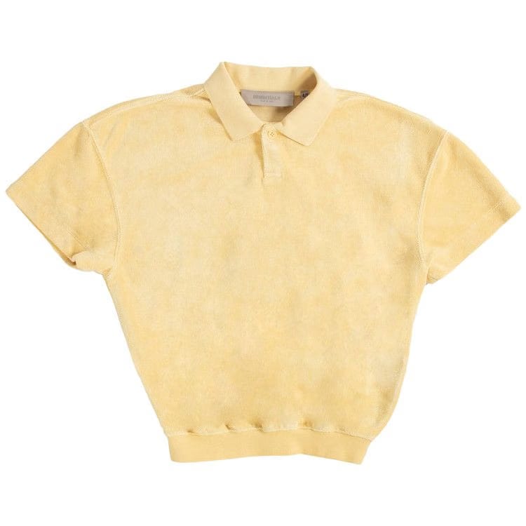 Fear of God Essentials Kids Shorts-Sleeve Polo Light Tuscan