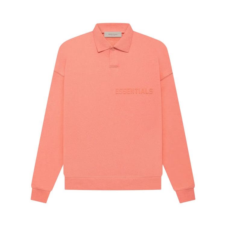 Fear of God Essentials Long-Sleeve Polo Coral