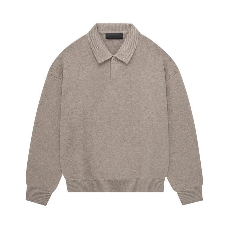 Fear of God Essentials Knit Polo Core Heather