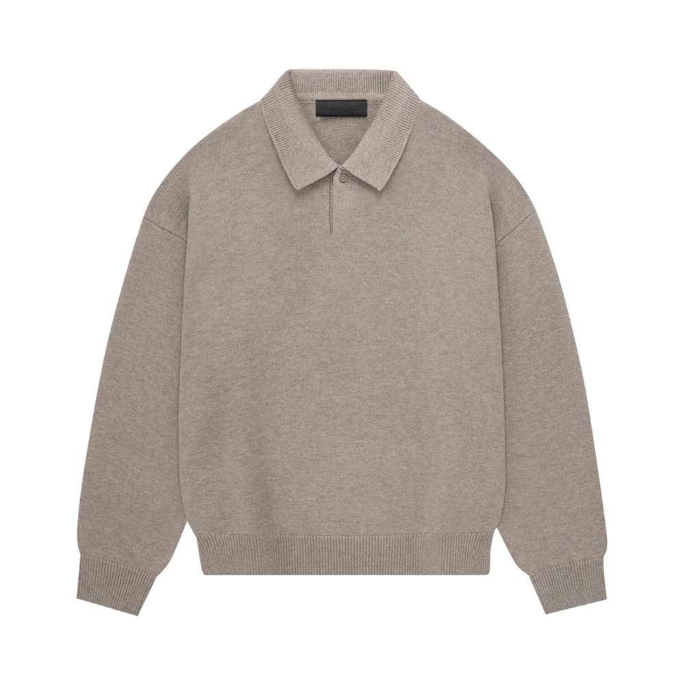 Fear of God Essentials Knit Polo Core Heather