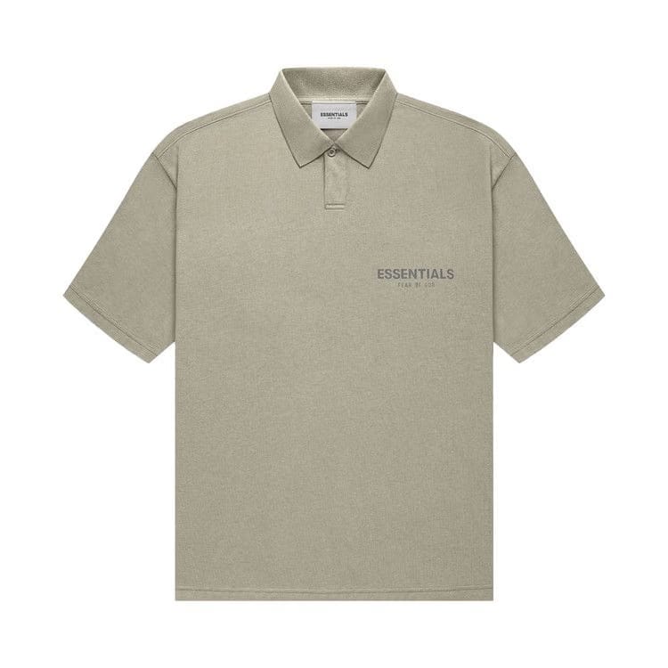 Fear of God Essentials Shorts-Sleeve Polo Pistachio