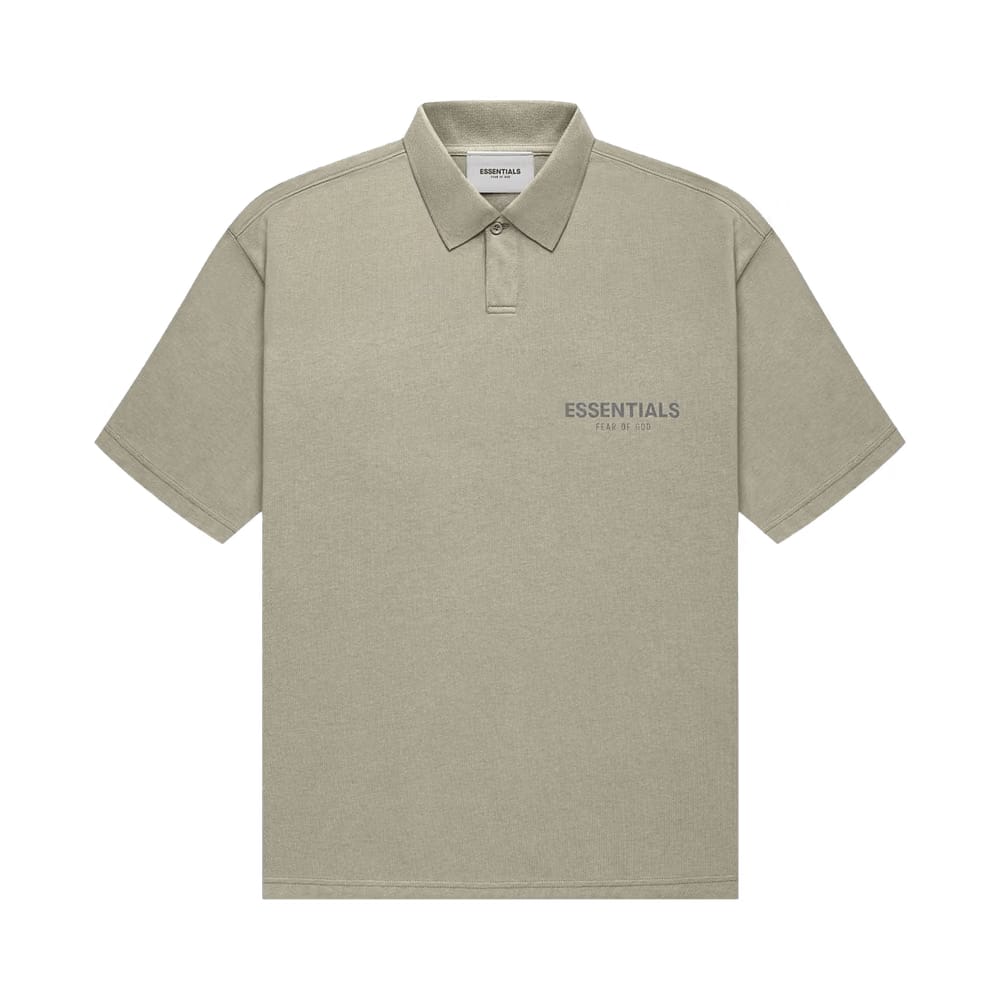 Fear of God Essentials Shorts-Sleeve Polo Pistachio