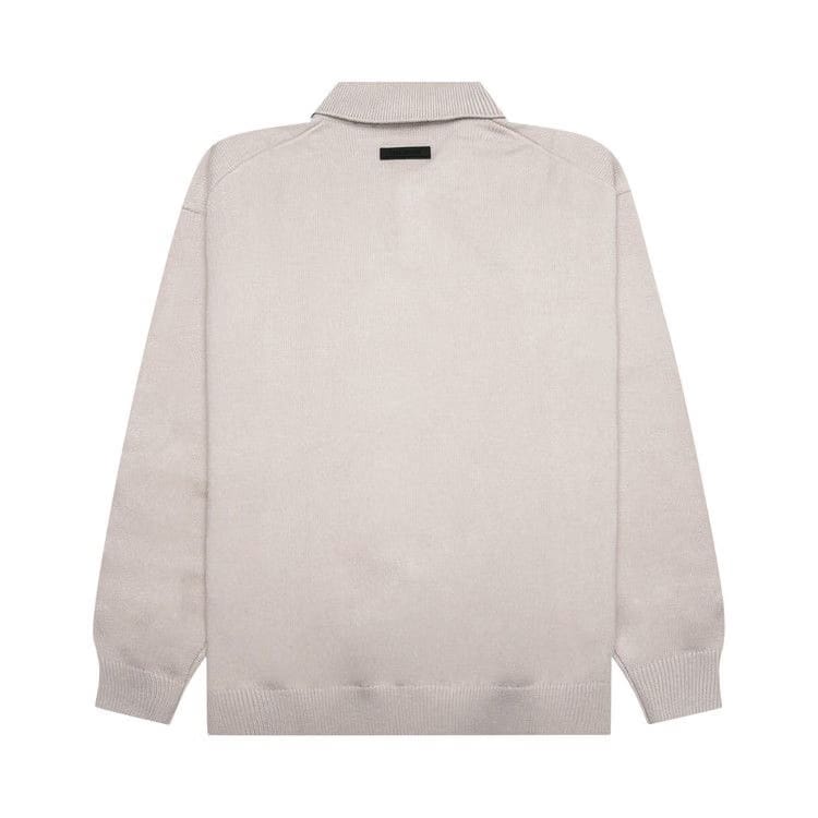 Fear of God Essentials Knit Polo Silver Cloud
