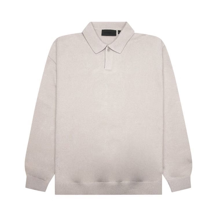 Fear of God Essentials Knit Polo Silver Cloud
