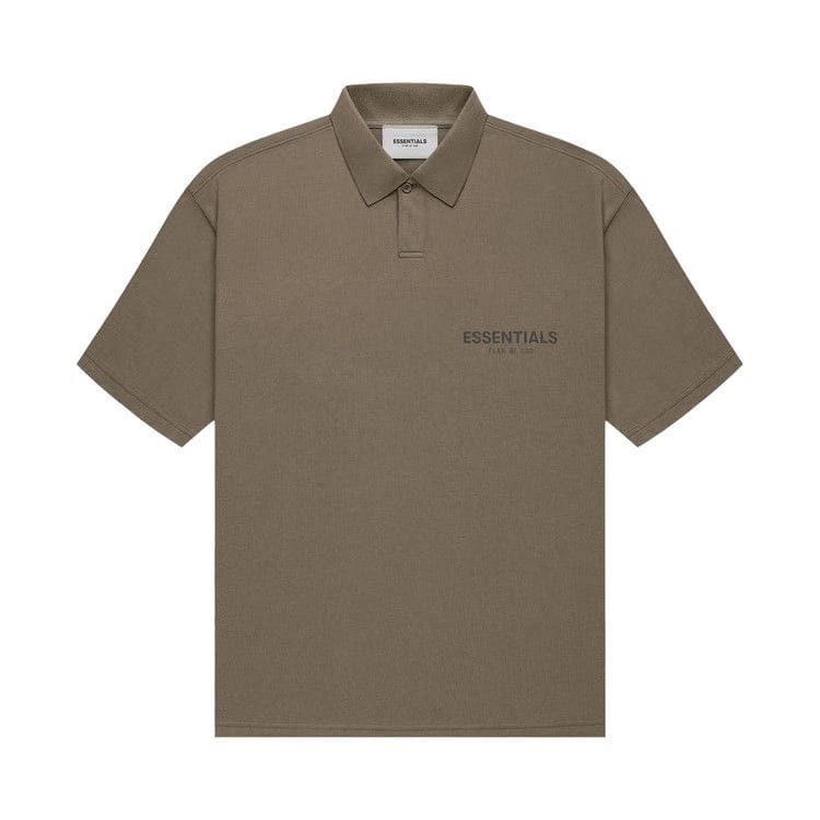 Fear of God Essentials Shorts-Sleeve Polo Harvest
