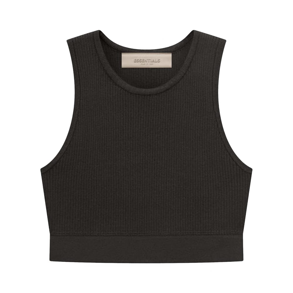Fear of God Essentials Knit Rib Sport Tank Off Black