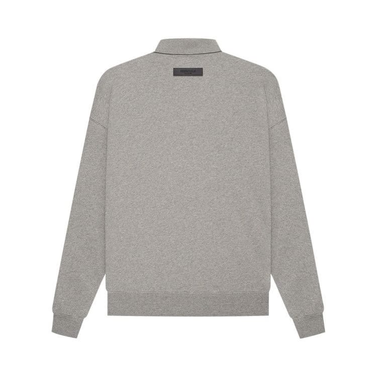 Fear of God Essentials Long-Sleeve Polo Dark Oatmeal
