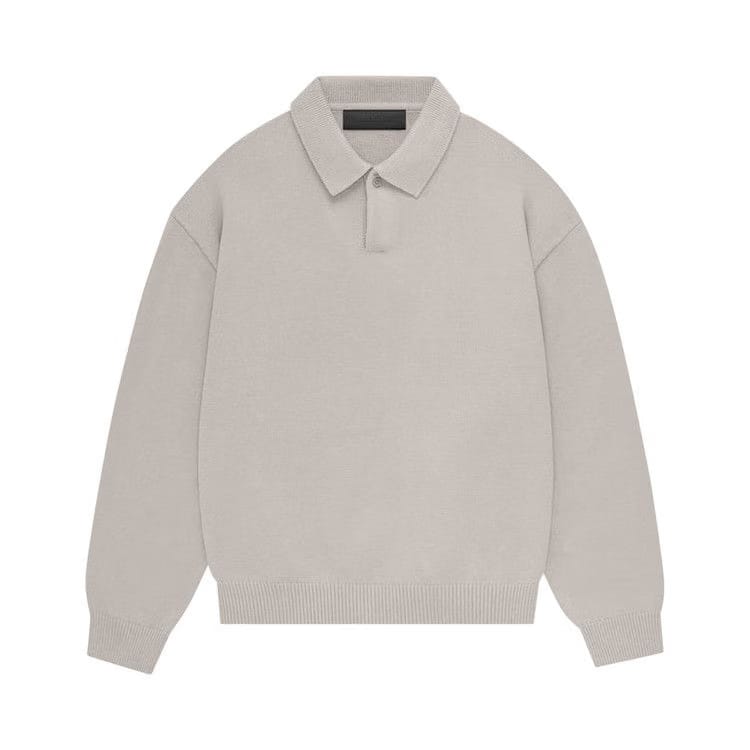 Fear of God Essentials Kids Knit Polo Silver Cloud