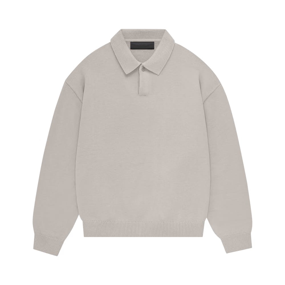 Fear of God Essentials Kids Knit Polo Silver Cloud