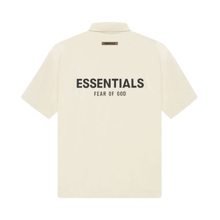 Fear of God Essentials Shorts-Sleeve Polo Buttercream