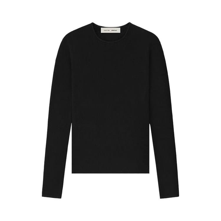 Fear of God Essentials Rib Long-Sleeve Top Vintage Black