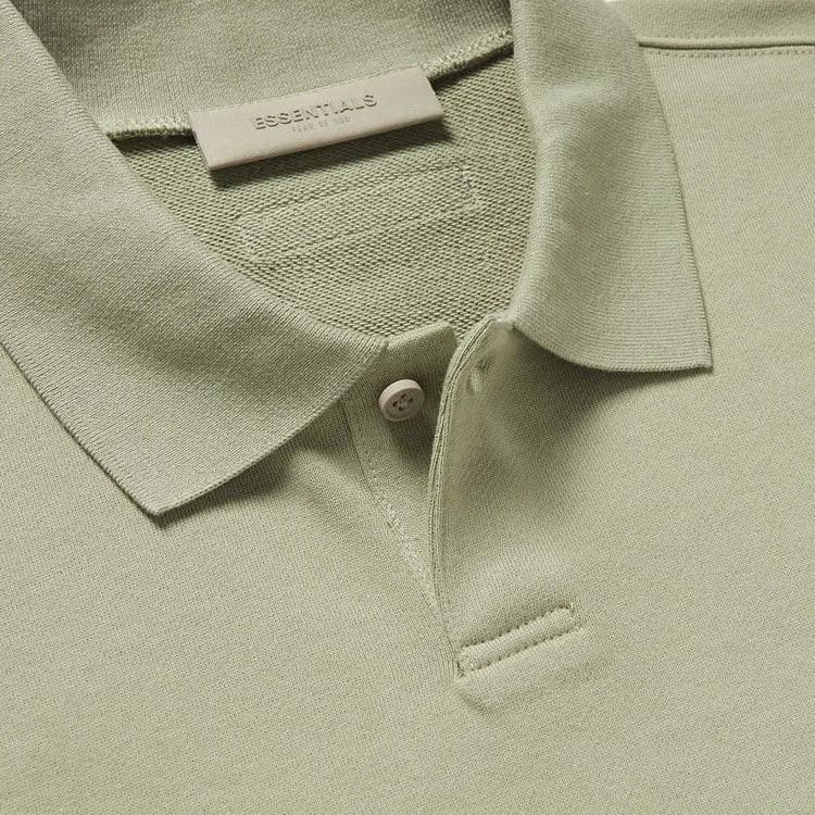Fear of God Essentials Long-Sleeve Polo Seafoam