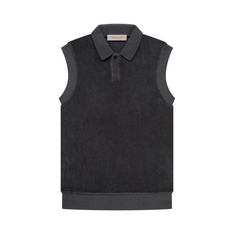 Fear of God Essentials Velour Sleeveless Polo Iron