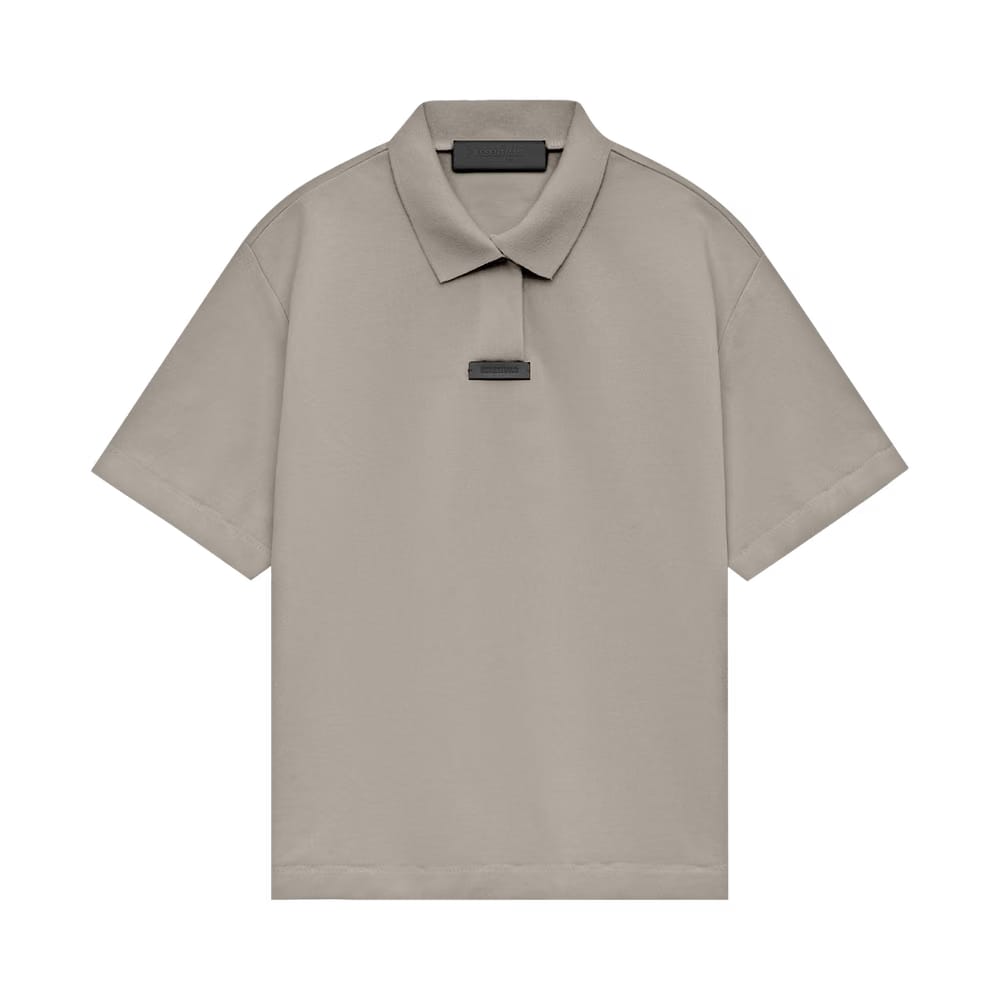 Fear of God Essentials Pique Polo Heather Grey