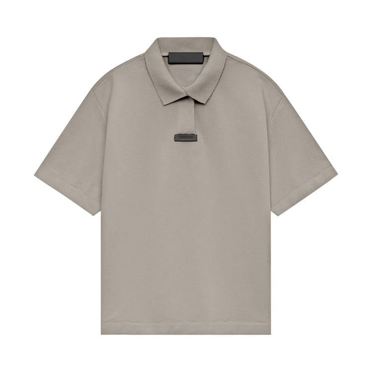 Fear of God Essentials Pique Polo Heather Grey