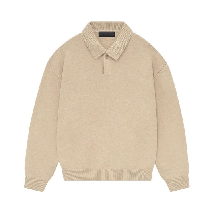Fear of God Essentials Knit Polo Gold Heather