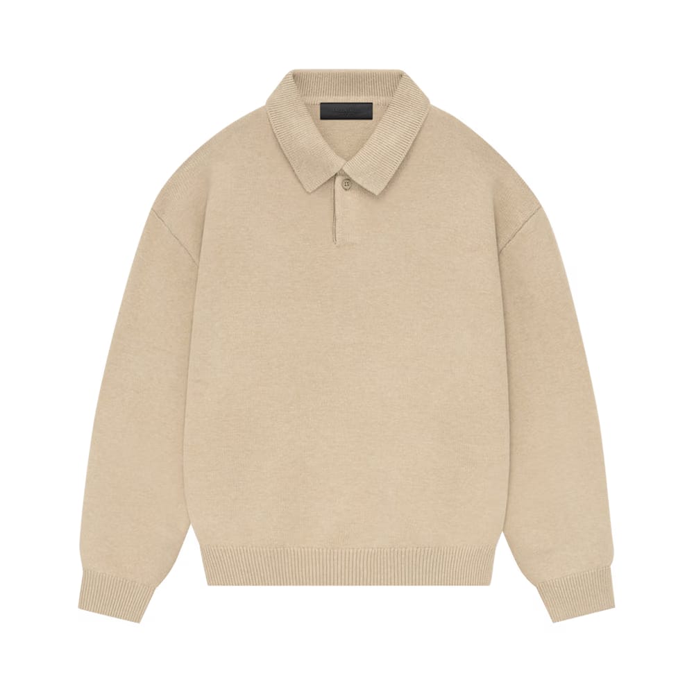 Fear of God Essentials Knit Polo Gold Heather