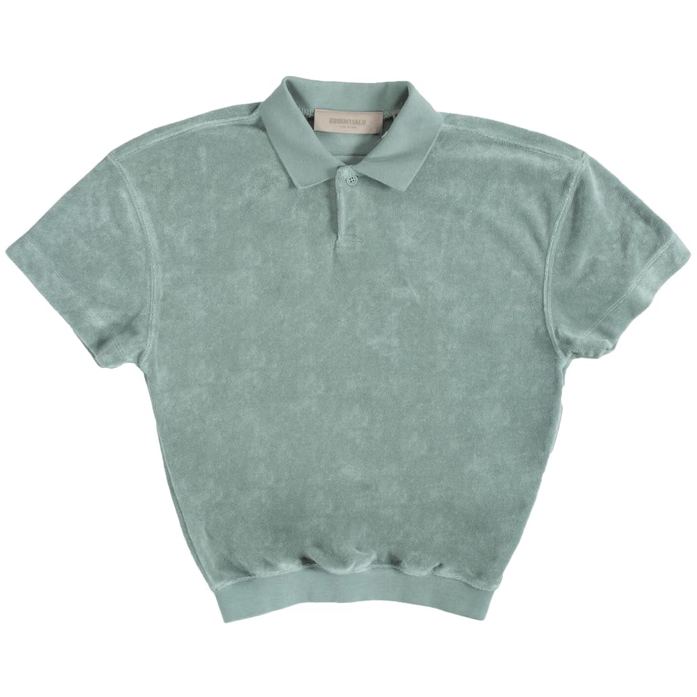 Fear of God Essentials Kids Shorts-Sleeve Polo Sycamore