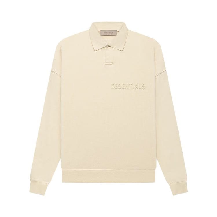 Fear of God Essentials Long-Sleeve Polo Egg Shell