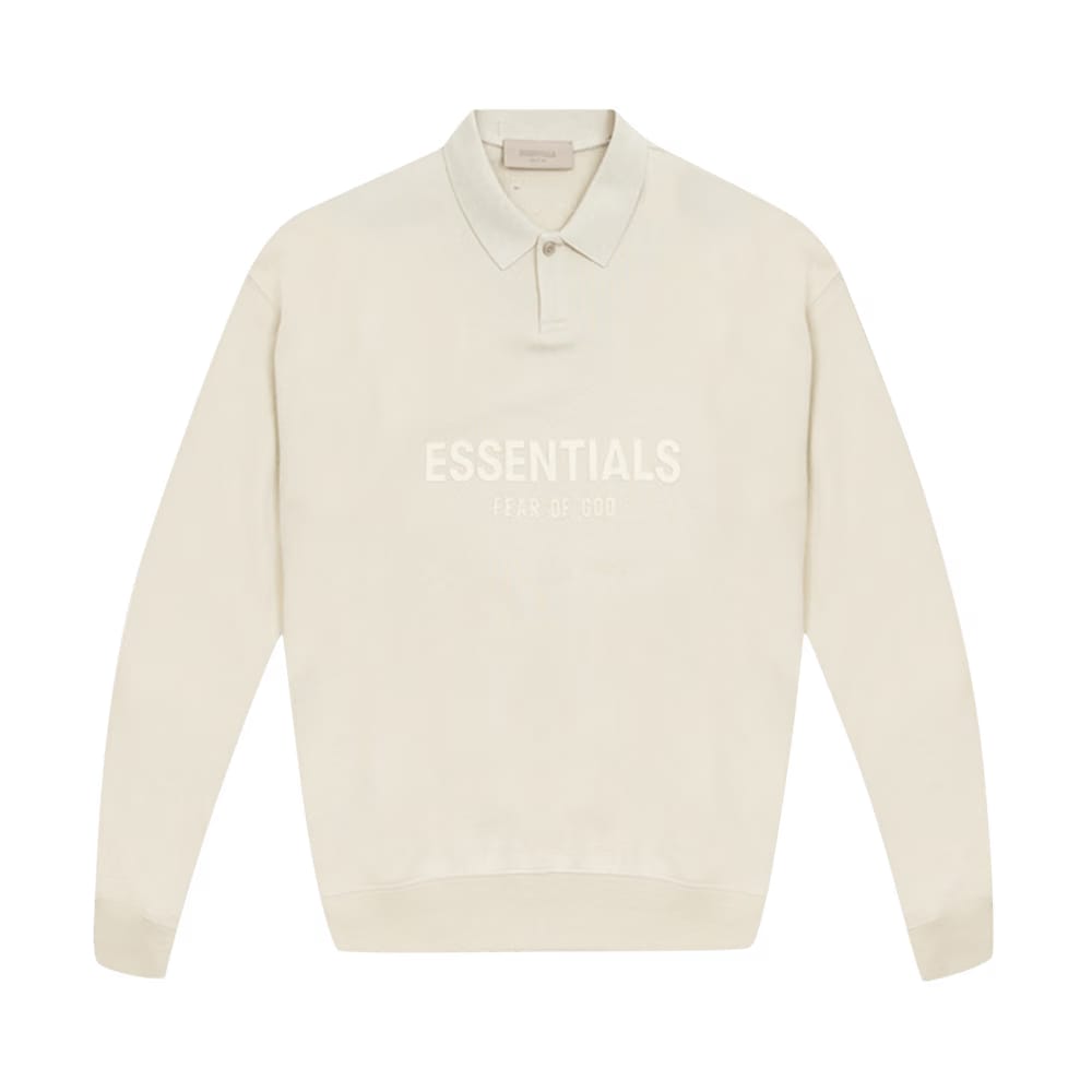 Fear of God Essentials Kids Long-Sleeve Polo Wheat