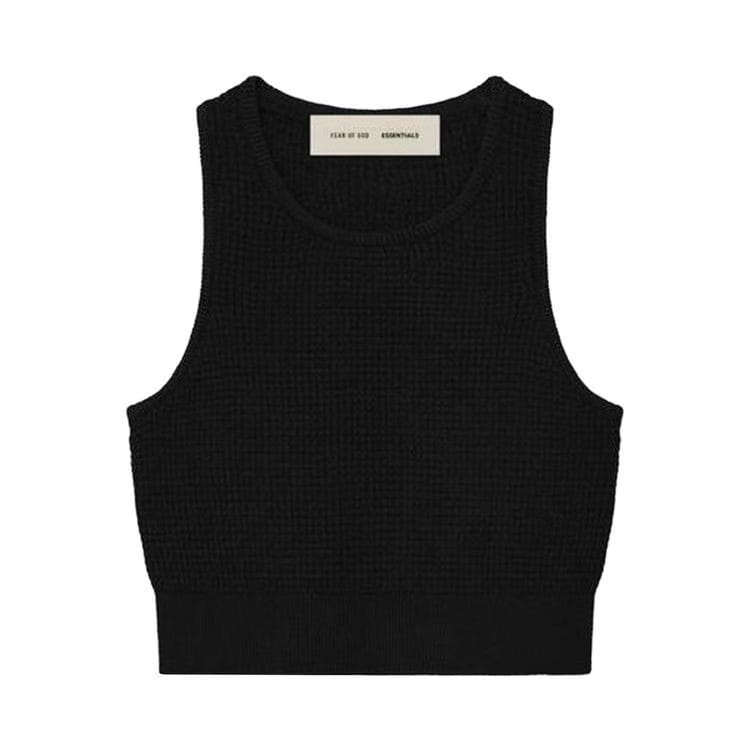 Fear of God Essentials Waffle Sport Tank Vintage Black