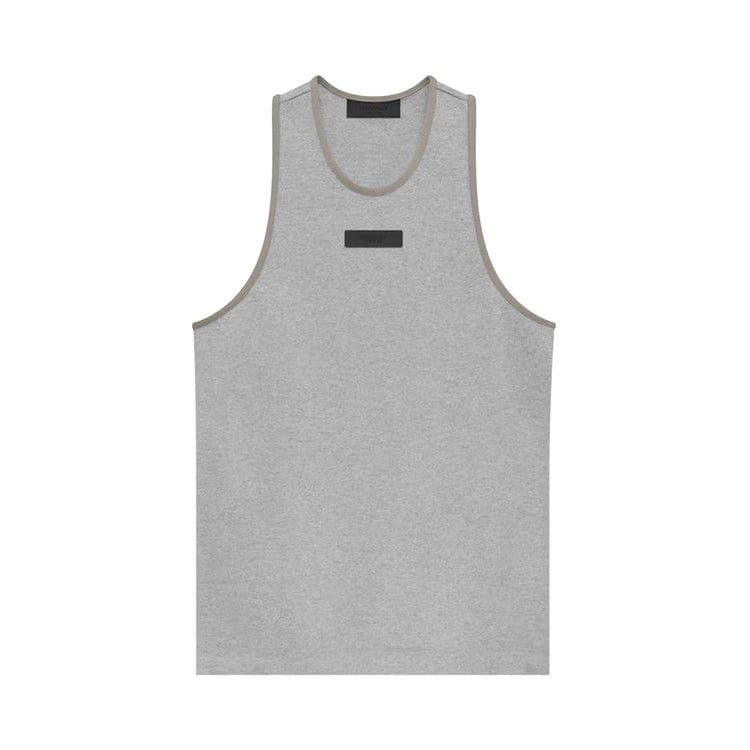 Fear of God Essentials Heavy Jersey Tank Top Light Heather Grey