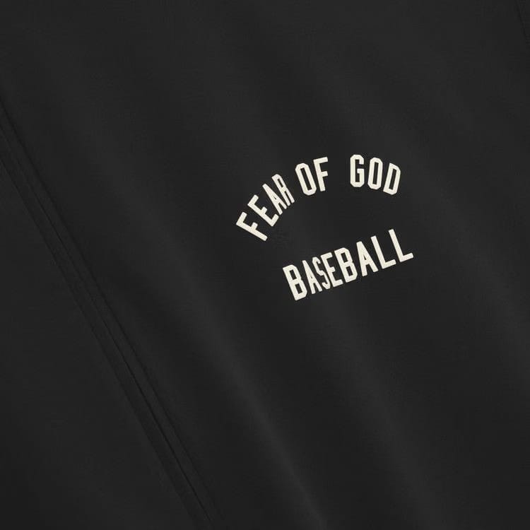 Fear of God Essentials MLB 3/4 Sleeve Half Zip Jacket Black