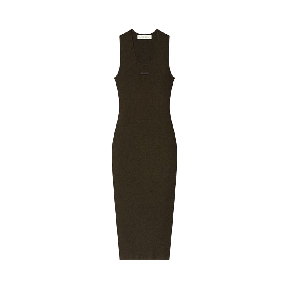 Fear of God Essentials Rib Tank Dress Brown