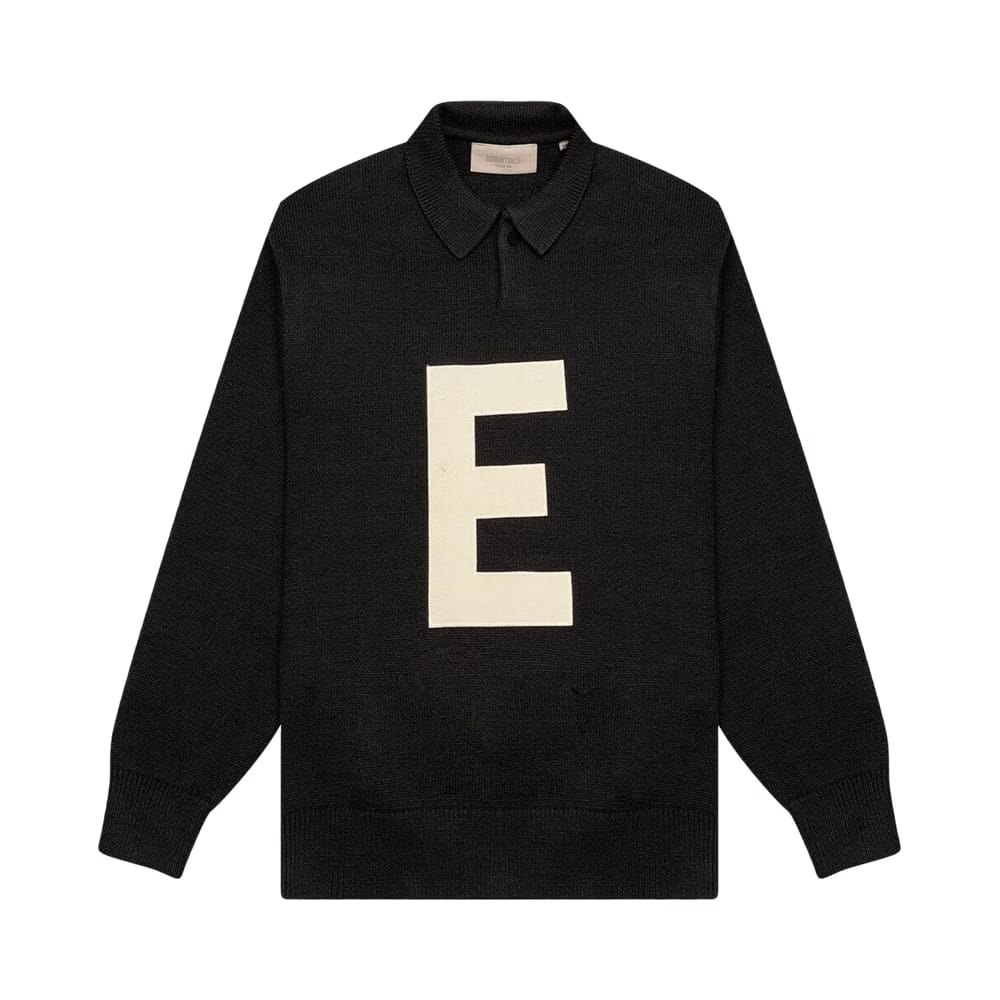 Fear of God Essentials Kids Big E Knit Polo Iron