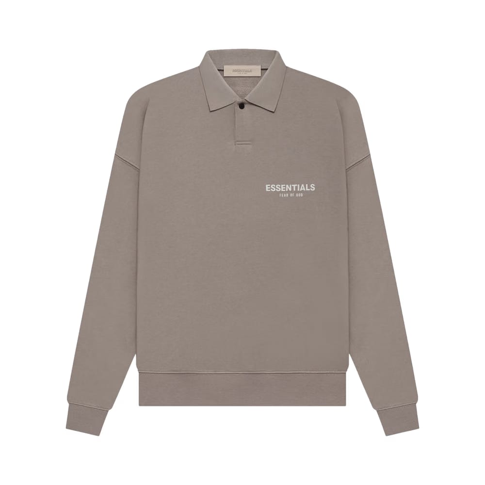 Fear of God Essentials Long-Sleeve Polo Desert Taupe