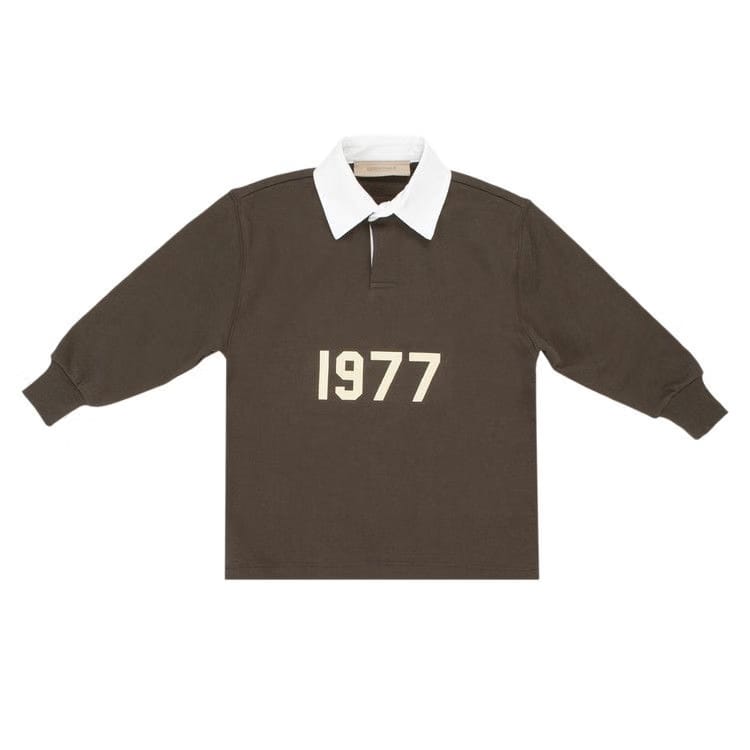 Fear of God Essentials Kids Henley Rugby Off Black
