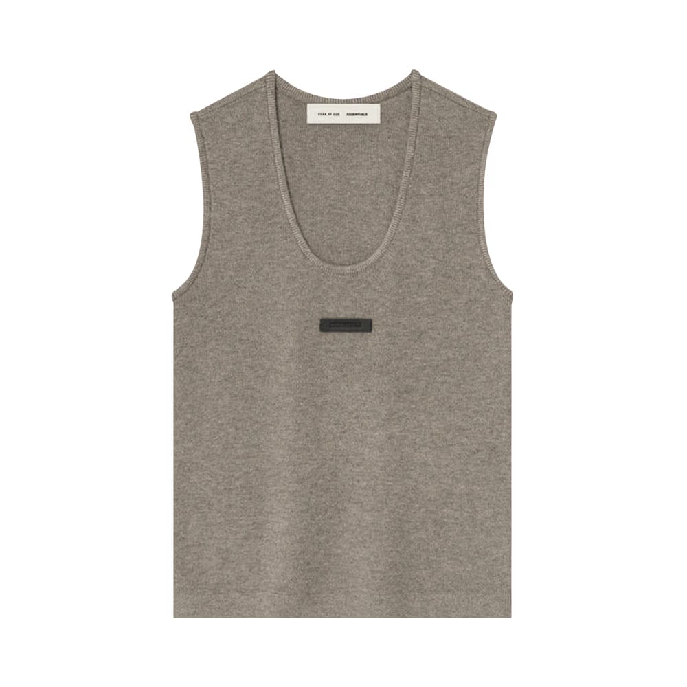 Fear of God Essentials Soft Rib Knit Tank Homestead Heather