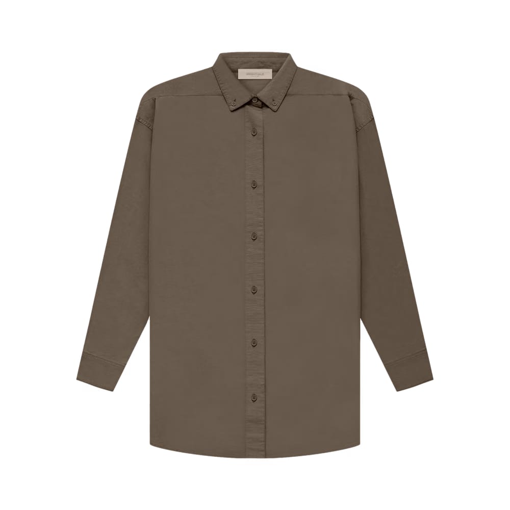 Fear of God Essentials Long-Sleeve Oxford Wood