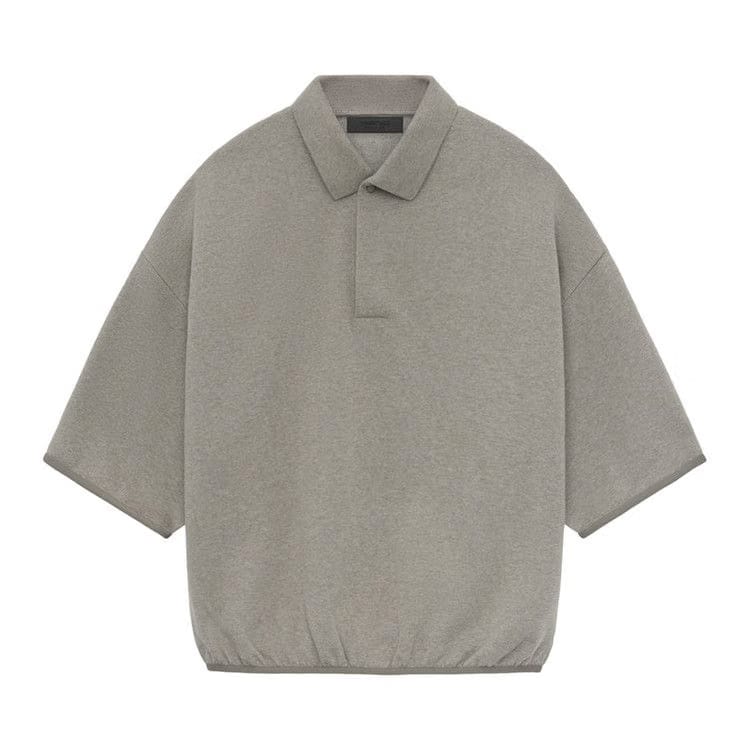 Fear of God Essentials 3/4 Sleeve Polo Heather Grey