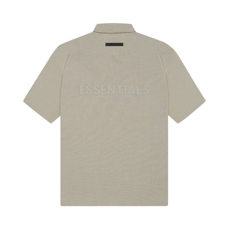 Fear of God Essentials Shorts-Sleeve Polo Moss