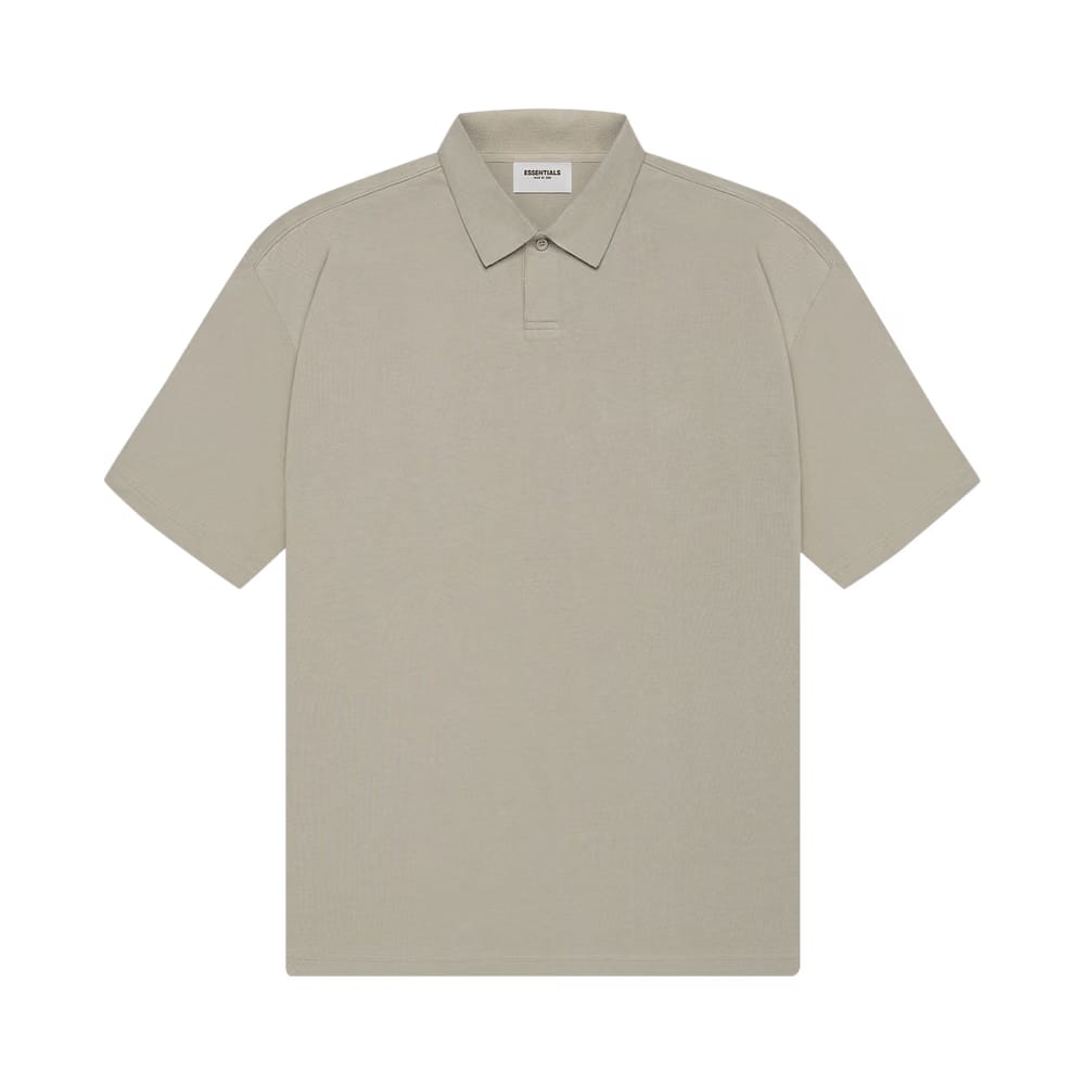 Fear of God Essentials Shorts-Sleeve Polo Moss