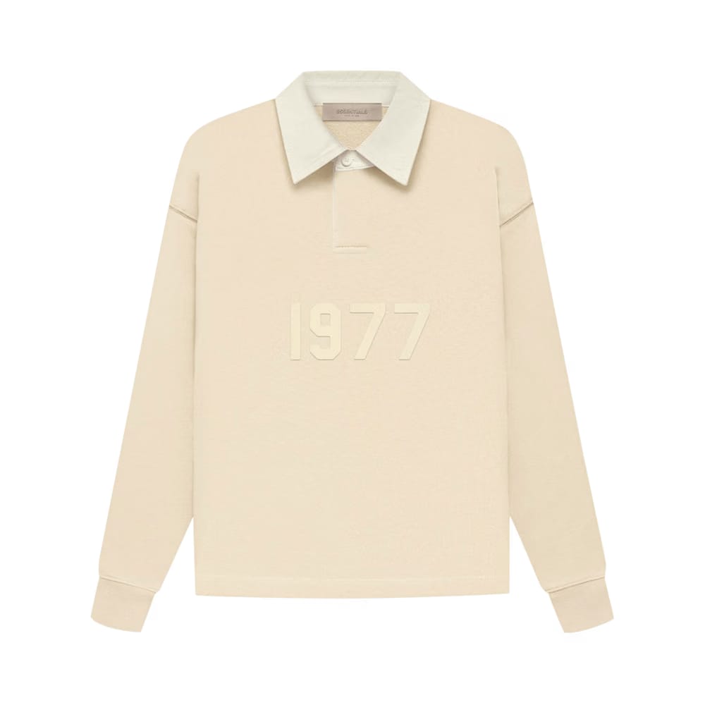 Fear of God Essentials Kids Henley Rugby Egg Shell