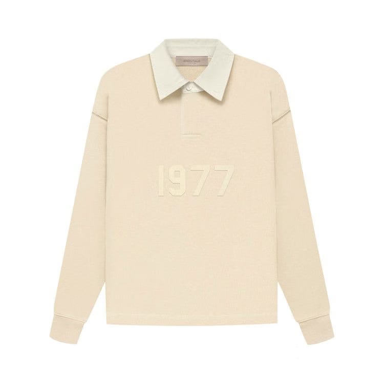 Fear of God Essentials Kids Henley Rugby Egg Shell