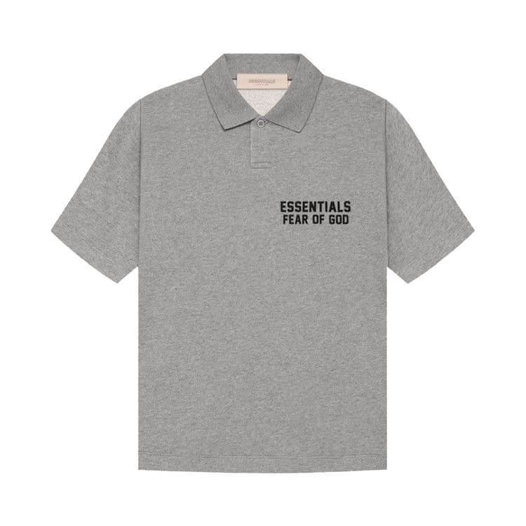 Fear of God Essentials Kids Shorts-Sleeve Polo Dark Oatmeal
