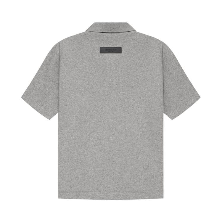 Fear of God Essentials Kids Shorts-Sleeve Polo Dark Oatmeal