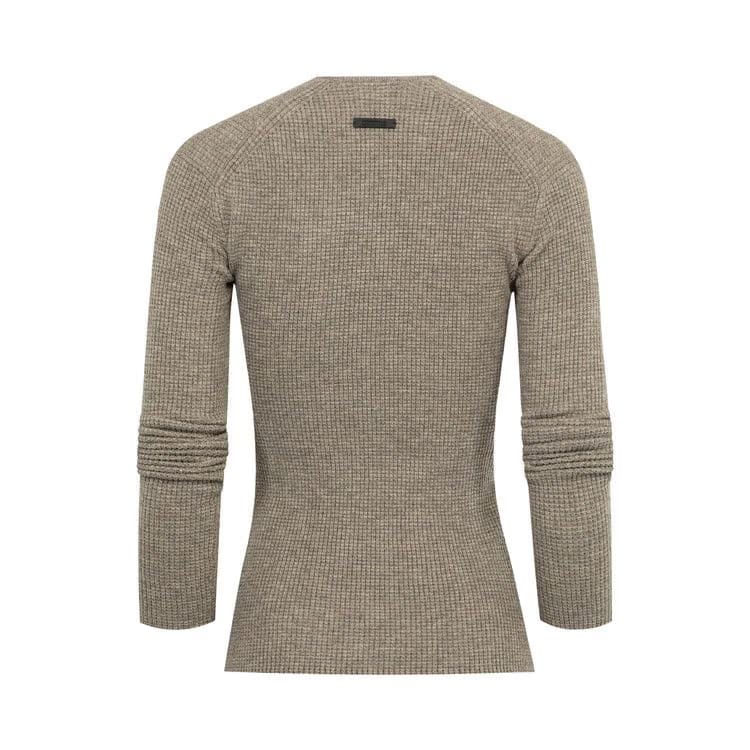 Fear of God Essentials Waffle Long-Sleeve Top Homestead Heather