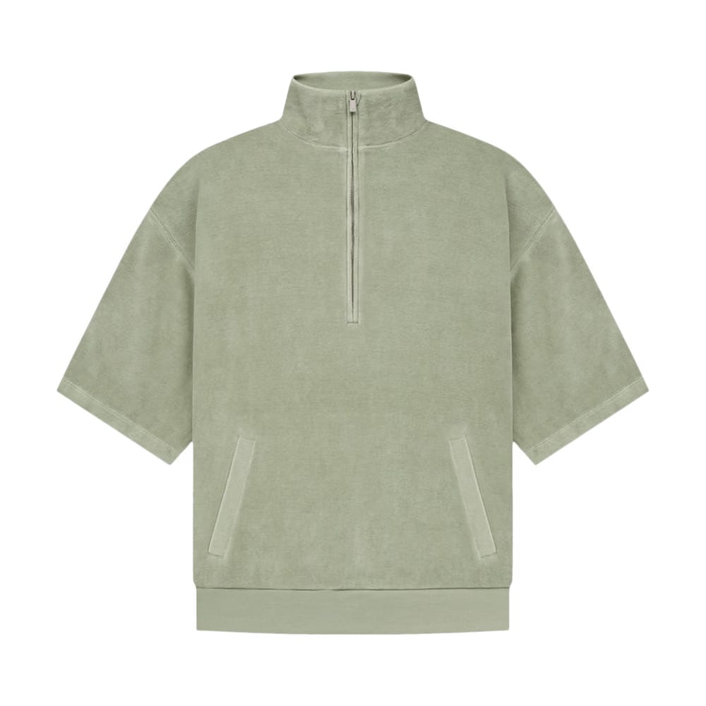 Fear of God Essentials Velour Mockneck Seafoam