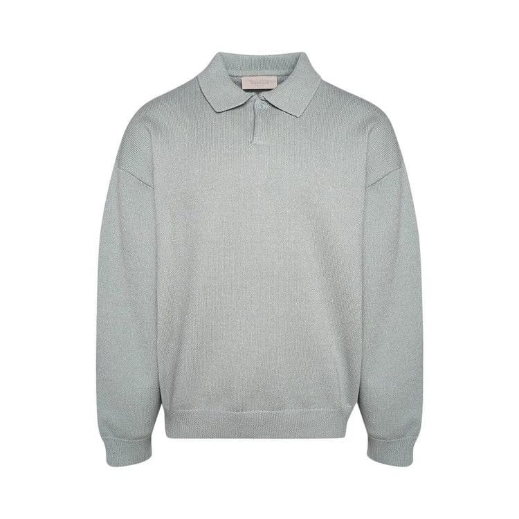 Fear of God Essentials Knit Long-Sleeve Polo Sycamore